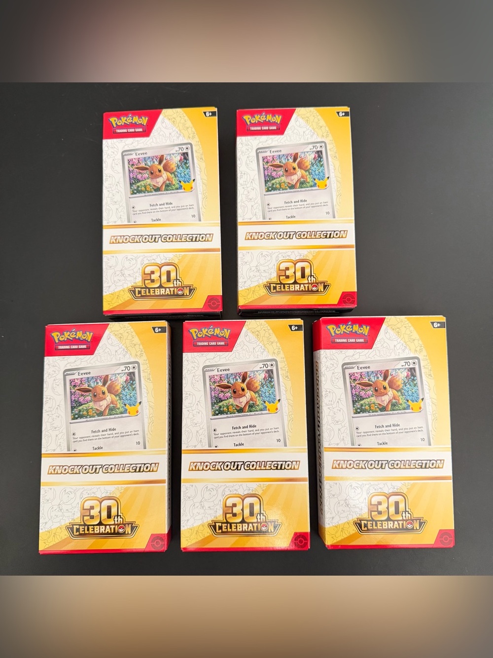 Pokémon TCG 30th Celebration Knockout Collection Lot Of 5 Factory Sealed New